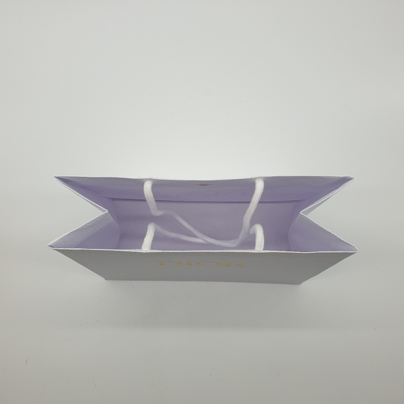 Authentic Dior Textured Pebbled Paper Shopping Medium Gift Bag | NEW white gold - Picture 3 of 5